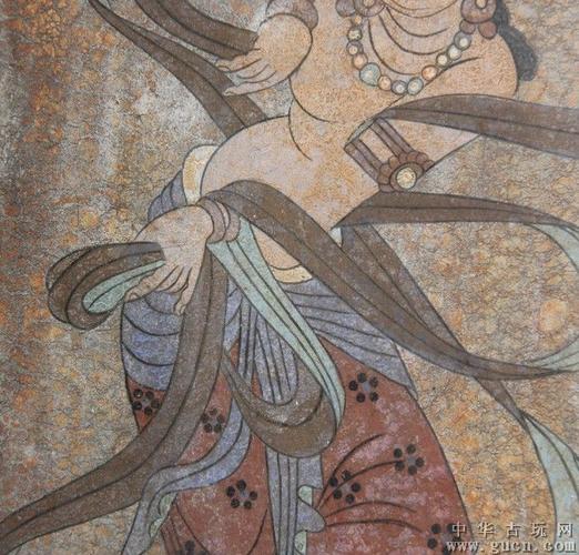 莫高窟敦煌壁画飞天女画像