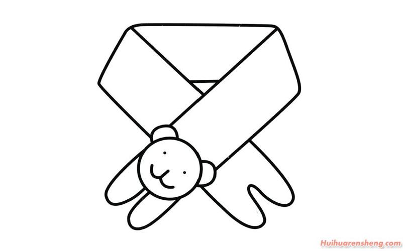 围巾简笔画画法 围巾简笔画分步骤详解