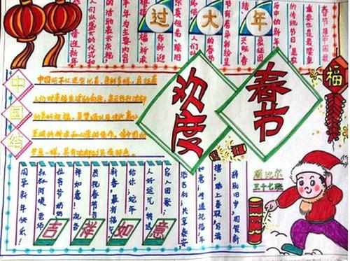 民俗小报小学生手抄报 小学生手抄报