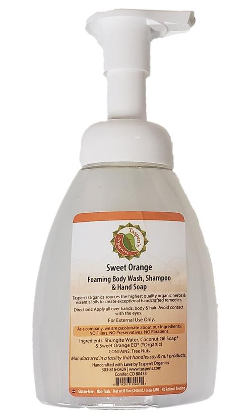 foaming body wash, shampoo, hand soap 3 in 1