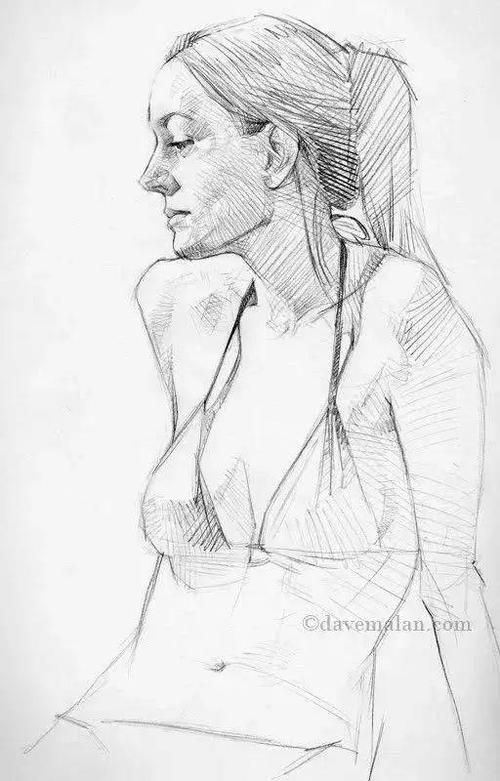 简单干净的小素描画