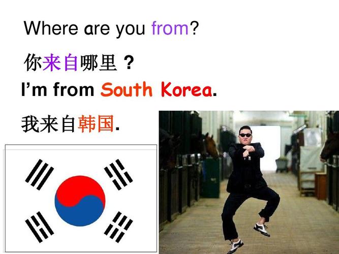 我来自韩国.