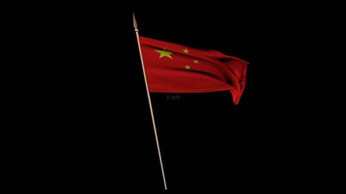 3d国旗飘扬素材带透明通道1080