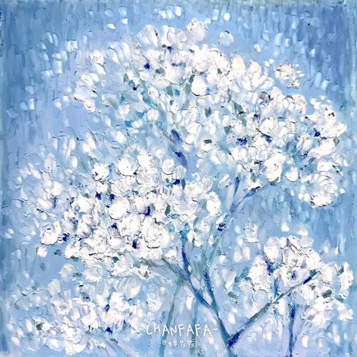 油画棒 花花 满天星