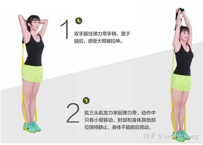 6 弹力带颈后臂屈伸