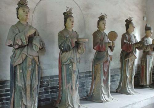 晋祠圣母殿侍女
