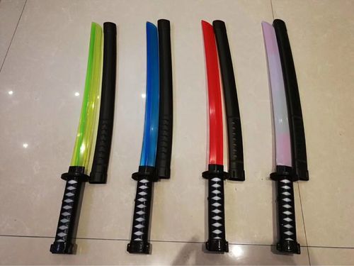 儿童玩具发光带声响武士刀 大号日本刀 闪光武士刀玩具批发