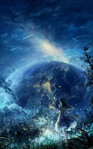 似曾相识·动漫场景·壁纸插画,"好像在哪儿见过的,你