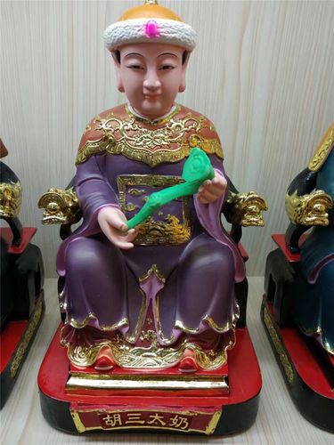 新品12寸胡三太爷胡三太奶仙家树脂彩绘摆件