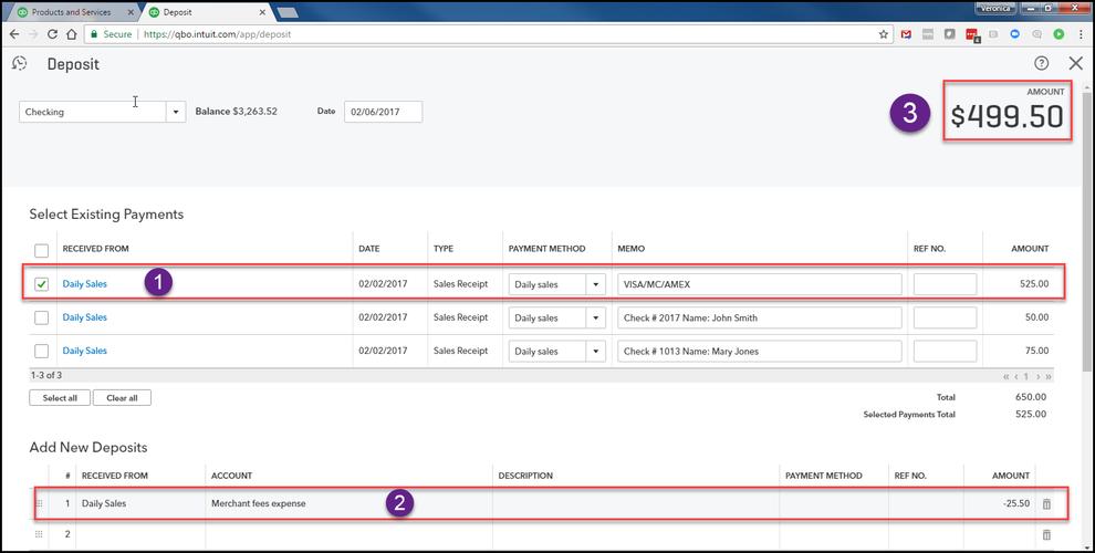 how to record daily sales in quickbooks online