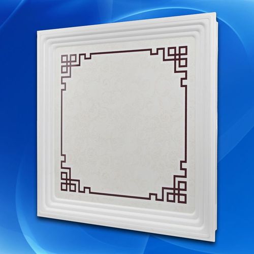 集成吊顶铝扣板450*450 客厅吊顶材料 3d三维立体扣板 中国结2