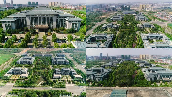 4k昆明市政府航拍 呈贡新区