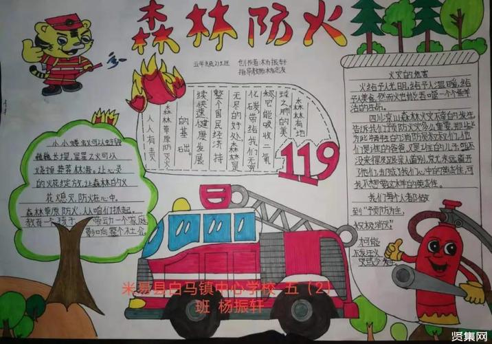 森林防火手抄报怎么画森林防火手抄报内容标语大全