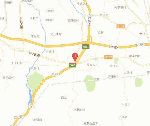 太乙宫正街与s108省道交叉口