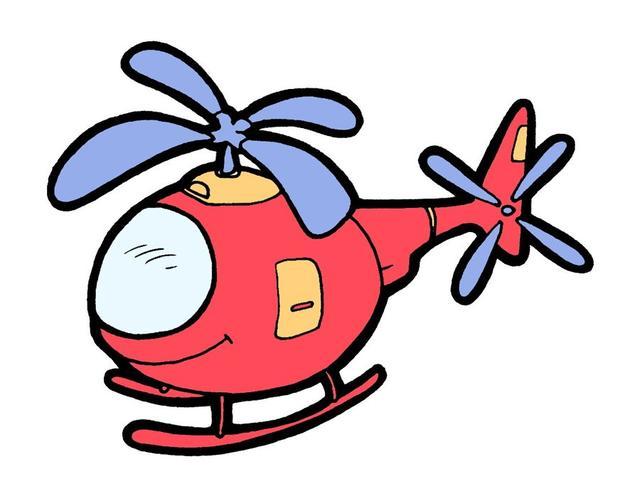 第一步,画出直升机螺旋桨的形状