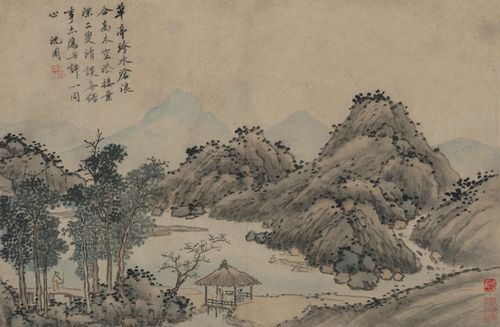 现场沈周山水册上海展出三日心与天游的自得