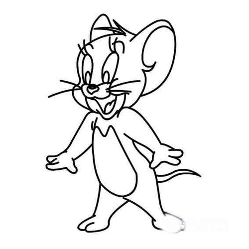 教程大全,欢迎大家回访我们的网站育才简笔画关键词;猫和老鼠中的杰瑞
