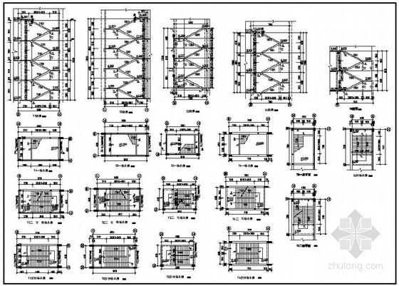 某教学楼楼梯构造详图-混凝土节点详图-筑龙结构设计论坛