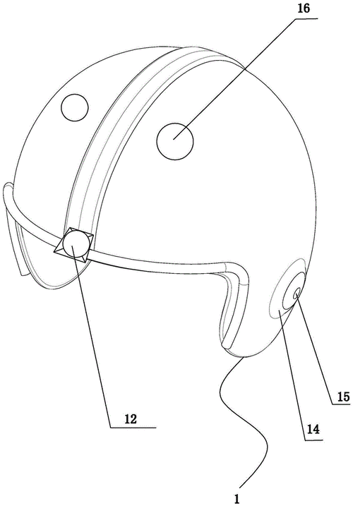 本实用新型涉及交通护具技术领域,具体讲的是一种智能电动车安全头盔.