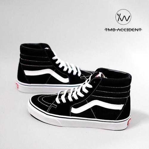 专柜正品vanssk8hi黑白经典款高男鞋女鞋帆布板鞋