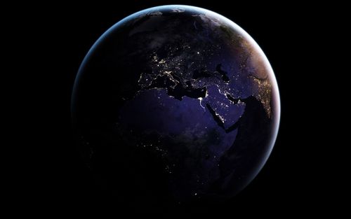 高清晰地球夜景壁纸