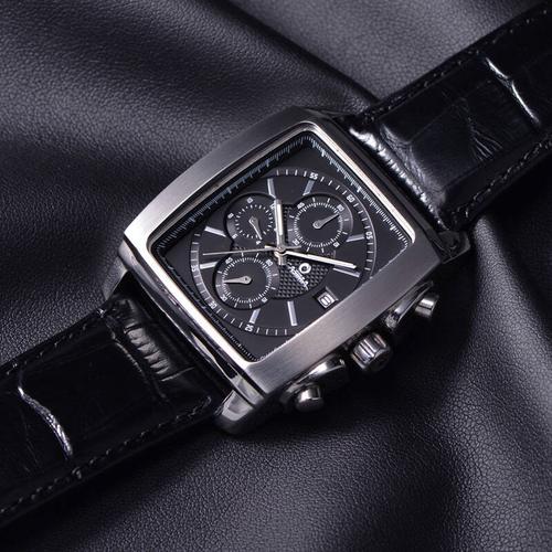 卡斯曼(casima)男士方形手表 多功能运动休闲商务石英