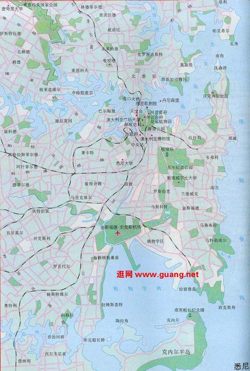 返回新南威尔士州地图列表 悉尼地图