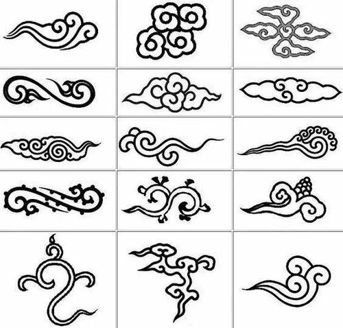 ▼· 吉祥团花 ·▼· 刺绣龙纹 ·行龙纹是传统寓意纹样,龙纹的一种