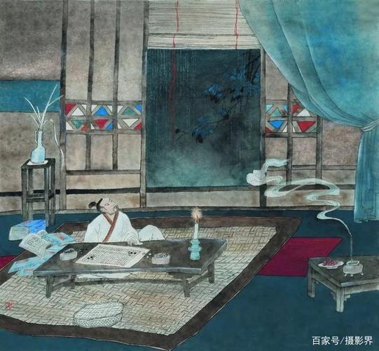 《闲敲棋子落灯花》