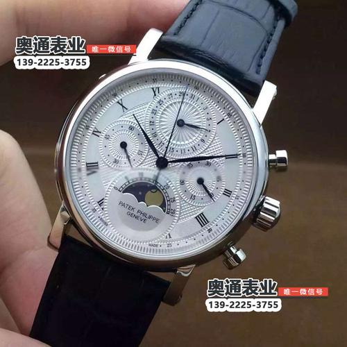 bm厂百达翡丽多功能日月星辰计时腕表