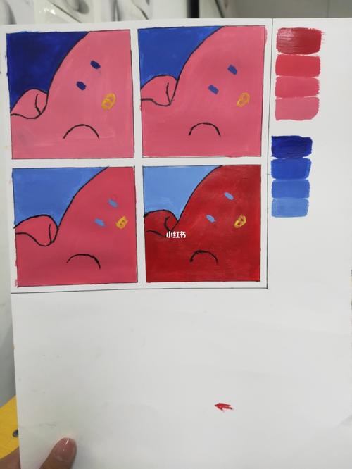 纯度对比_色彩构成_兴趣爱好_绘画