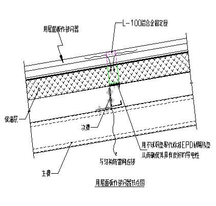 新闻正文           (如下图:用屋面板作接闪器节点图;屋面防雷大样图