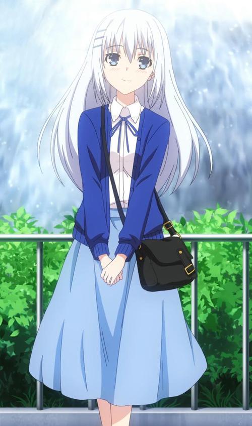 精选日本二次元动漫中的银发美少女高清插画壁纸专辑一