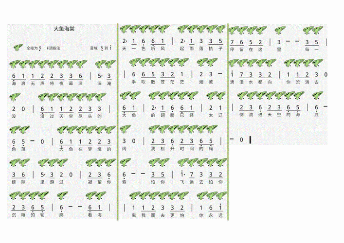大鱼海棠陶笛曲谱.pdf 1页