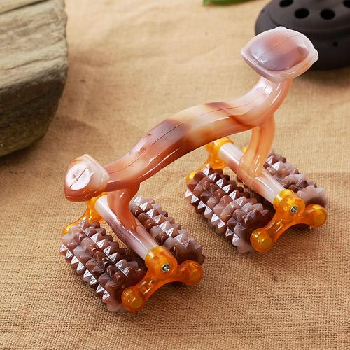 滚轮按摩器手持推背全身腿部滚轮式家用经络后背按摩工具按背神器