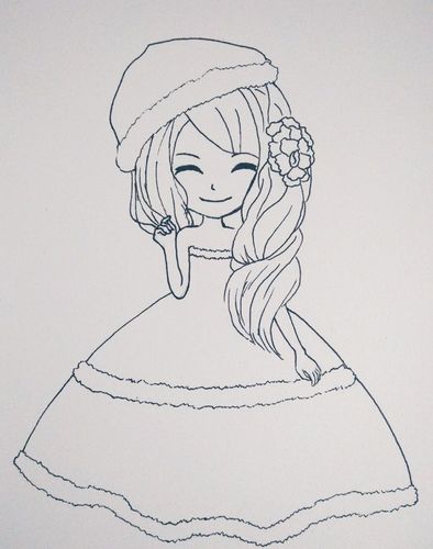 一笔一画教画花花姑娘画花花姑娘要怎么画