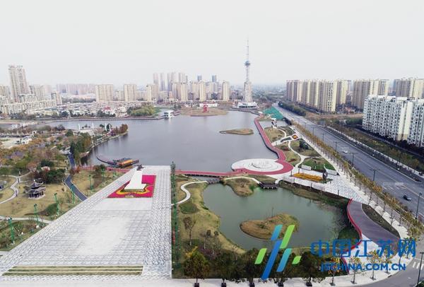 兴化昭阳湖公园成为水乡新地标