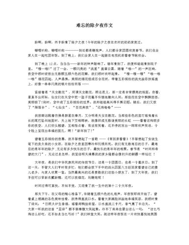 难忘的除夕夜作文.docx 3页