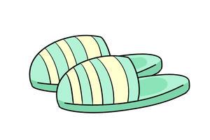 卡通拖鞋简笔画