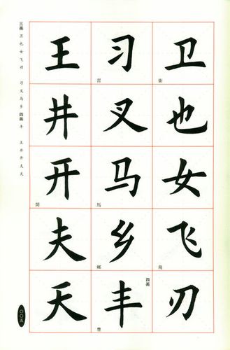 初级入门速成字帖 毛笔书法入门练字贴 毛笔楷书字帖 简体版 字 2500