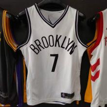 nba篮球服 篮网队7号林书豪球衣 热压篮球服 黑色 白色训练服背心