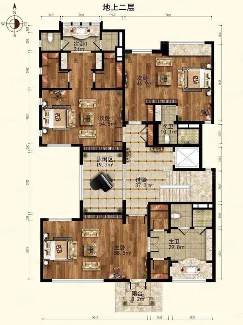龙湖颐和原著5室4厅8卫750㎡南北8999万