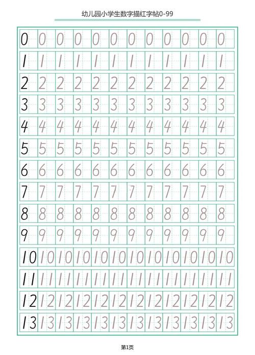 这本0-100数字描红字帖,不仅能帮助孩子掌握数字的书写,还能锻炼他们