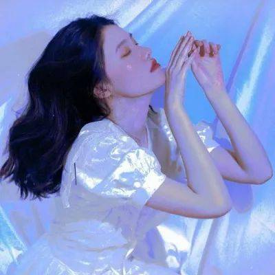 高清女生头像唯美蓝色系女头像