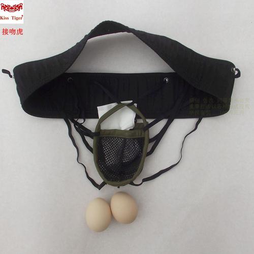 男夹层睾丸提托囊袋可调可放填充物阴囊托带保健内裤双层网丁字裤