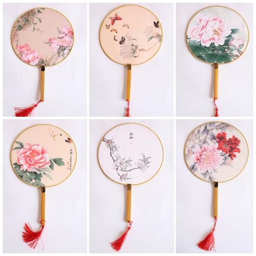 宫廷古装婚纱摄影影楼国风扇子团扇道具