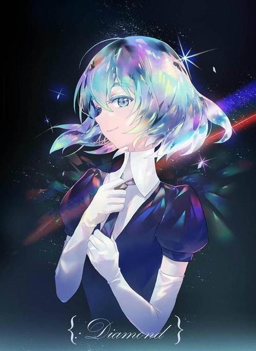 宝石之国动漫壁纸:钻石一般璀璨的动漫少女,散发着耀眼的光芒