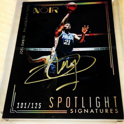 noir spotlight joe embiid 76人 恩比德 聚光灯 125编镜面签字