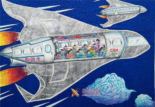 导读:          绘画创意说明:高速列车站都位于城市的郊区,而飞机场