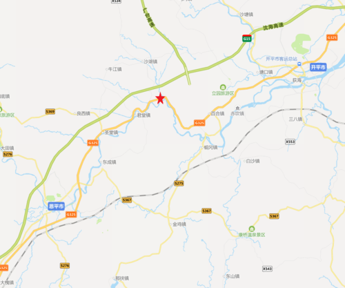 江门市325国道143km 500m是哪个路段